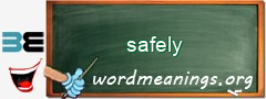 WordMeaning blackboard for safely